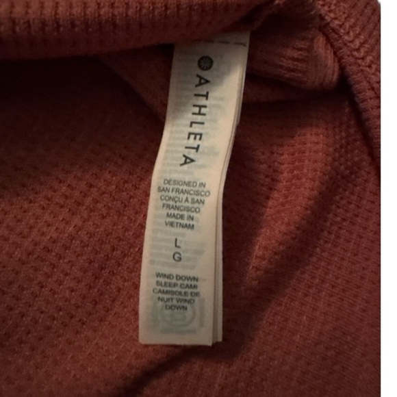 ATHLETA Wind Down Sleep Cami Sz L - Picture 6 of 7